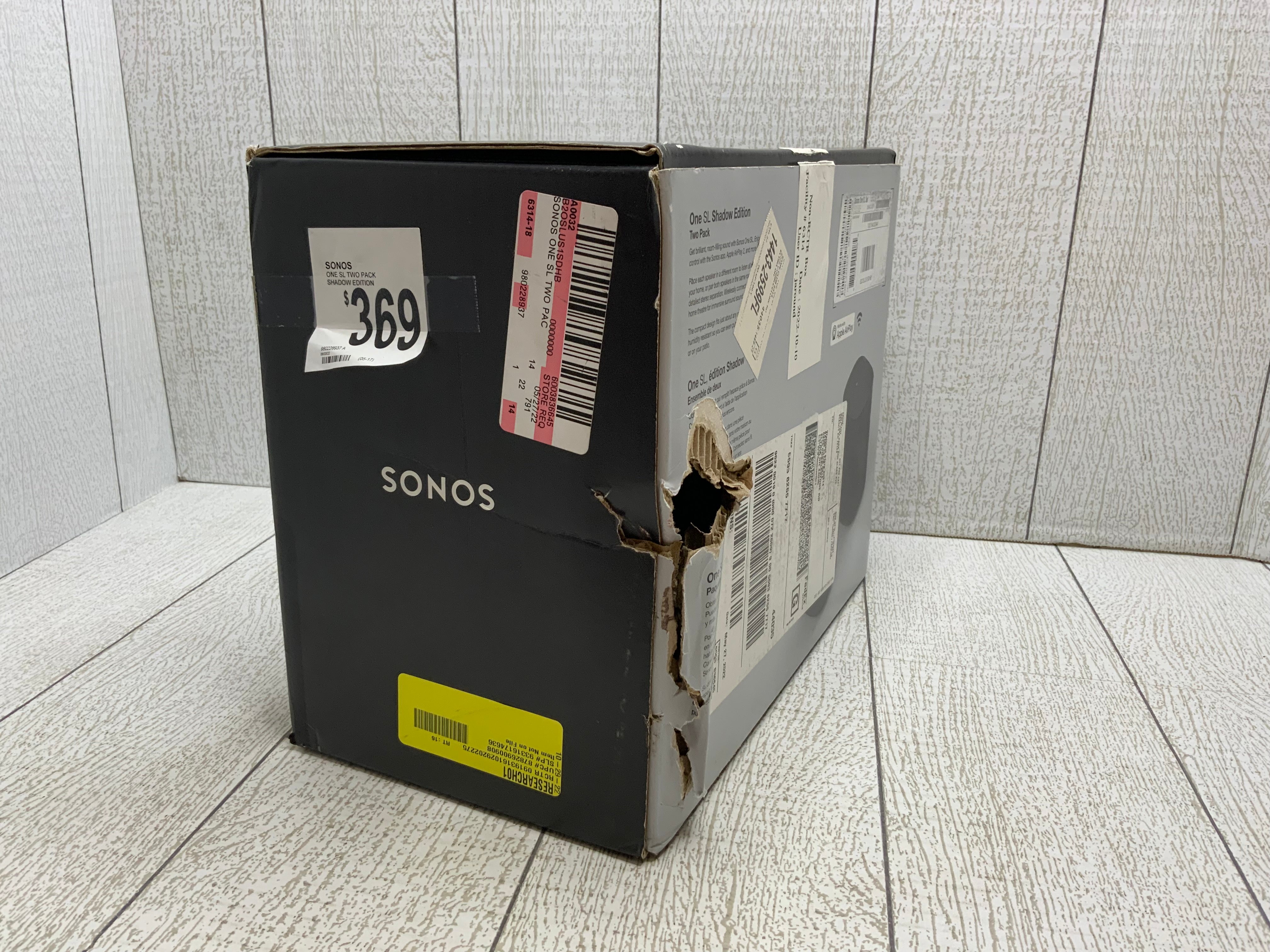 Sonos One (Gen 2) Two Room Set Voice Controlled Smart Speaker with Amazon Alexa (8021868019950)